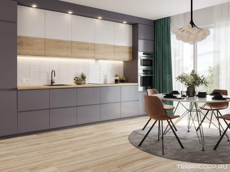Керамогранит Cersanit Prime Глаз. керамогранит Wood Concept светло-коричневый ректификат 21,8x89,8 Коричневый, фото 1