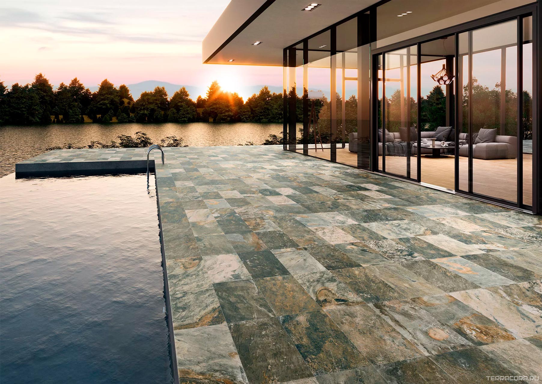 Керамогранит New Tiles Bali Green In&Out 29,5x60 Зеленый, фото 1