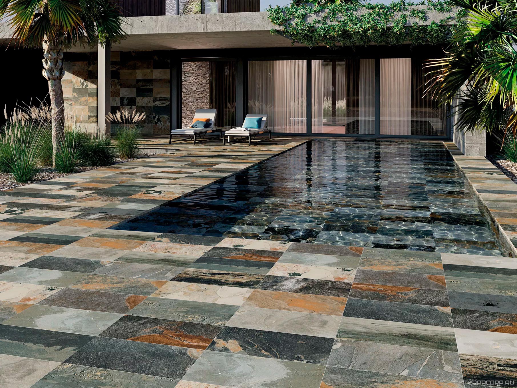 Керамогранит New Tiles Bali In&Out 29,5x60 Серый, фото 1