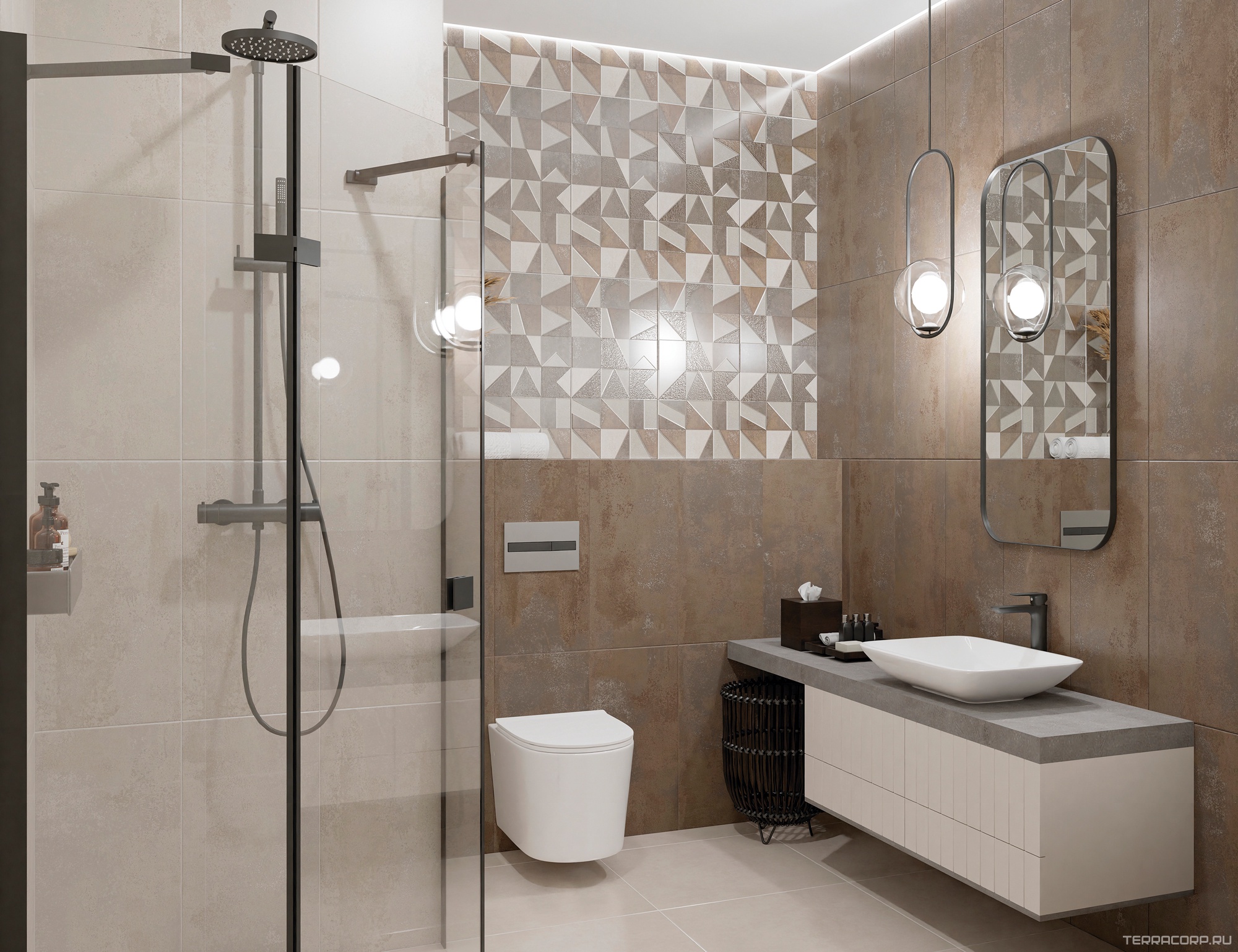 Керамическая плитка Azori URBAN Urban dark 31.5x63 Черный, фото 1