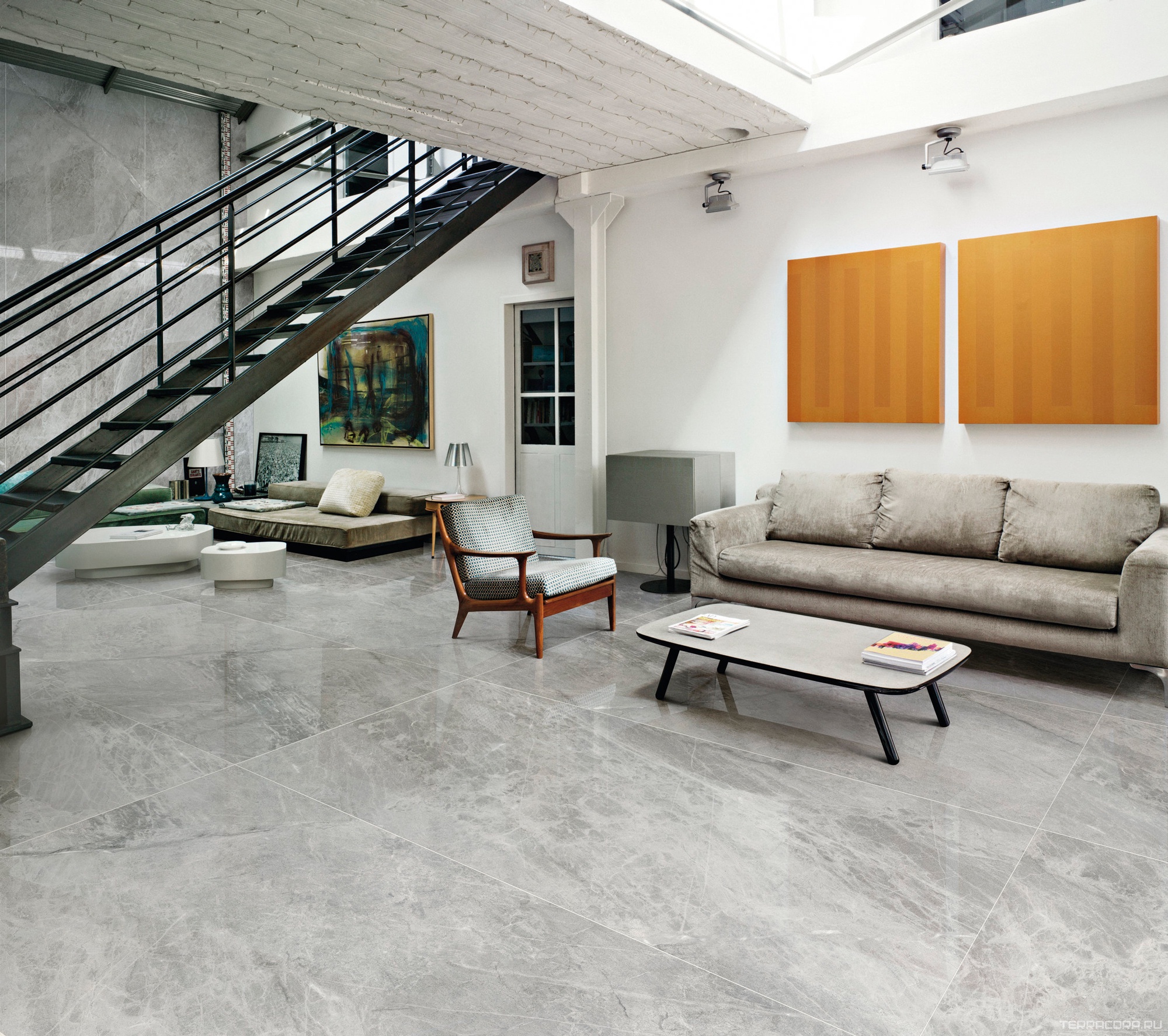 Керамогранит Ariostea Ultra Marmi Gris De Savoie Lucidato (Shiny) 6 mm 150x300 Серый, фото 1