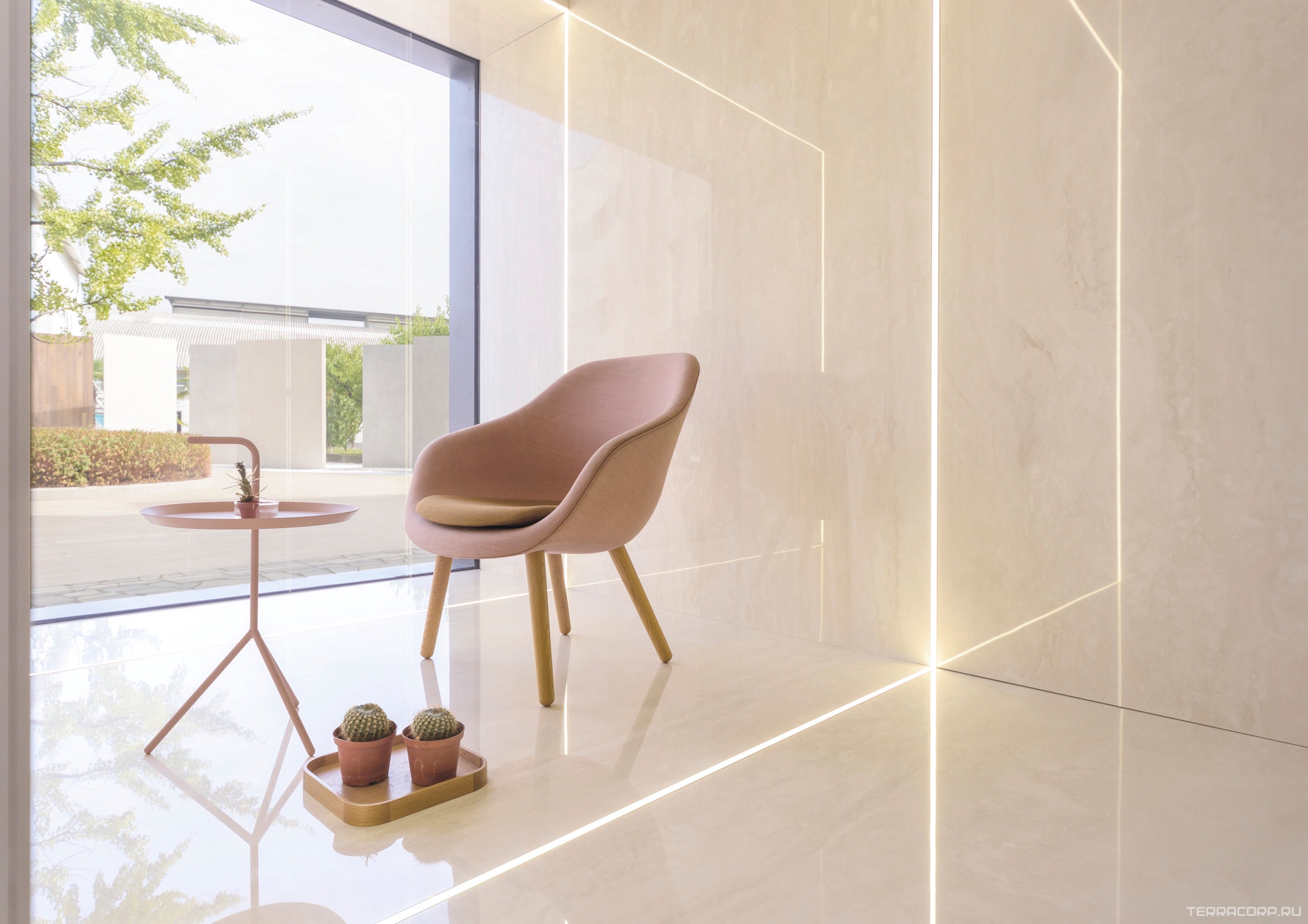 Керамогранит Ariostea Ultra Marmi Ttravertino Navona Lucidato (Shiny) 6 mm ZZ300x150 Бежевый, фото 1