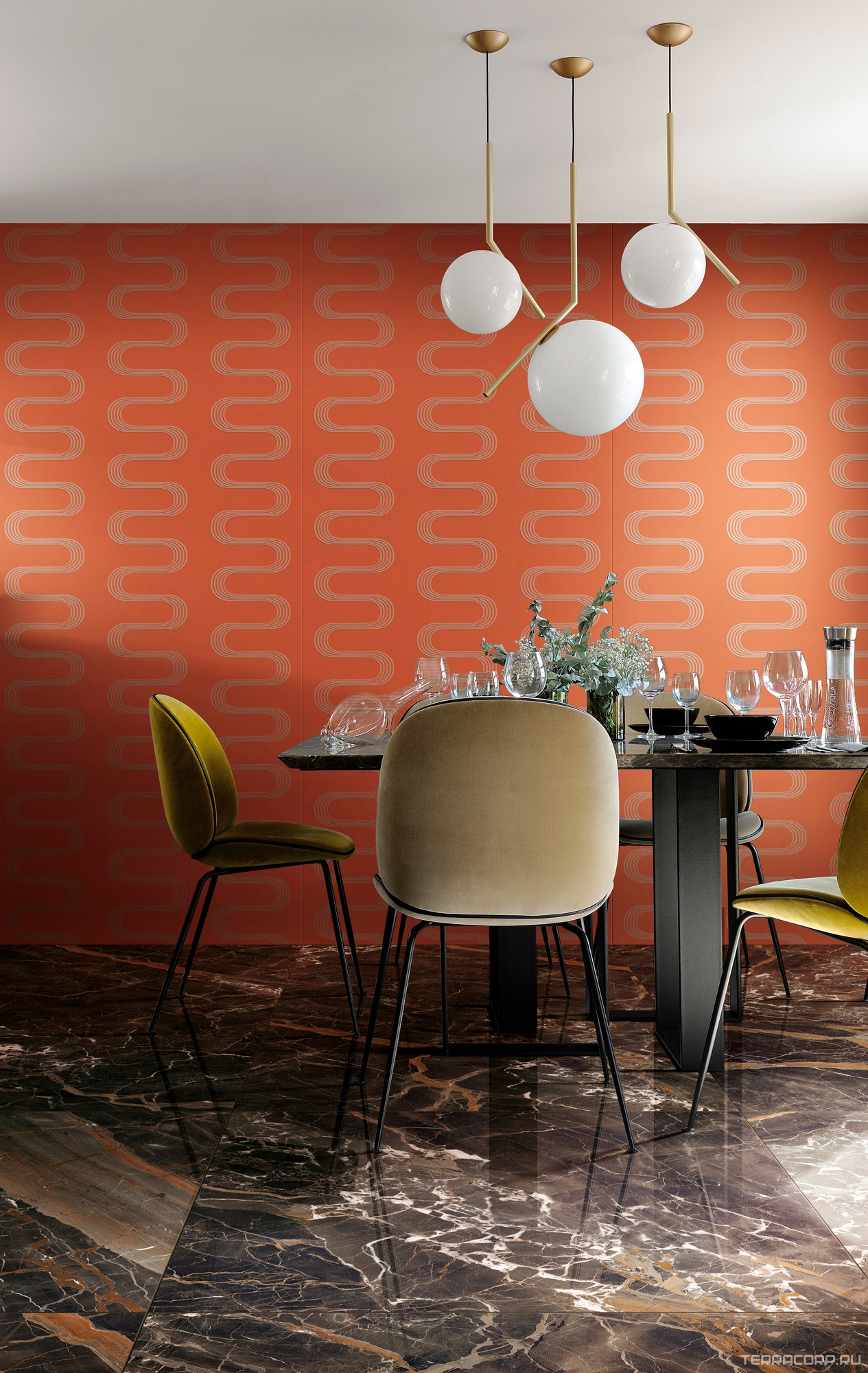 Керамогранит Florim Les Bijoux De Rex Bijoux Ombre De Caravage Glossy 60x120 Коричневый, фото 1
