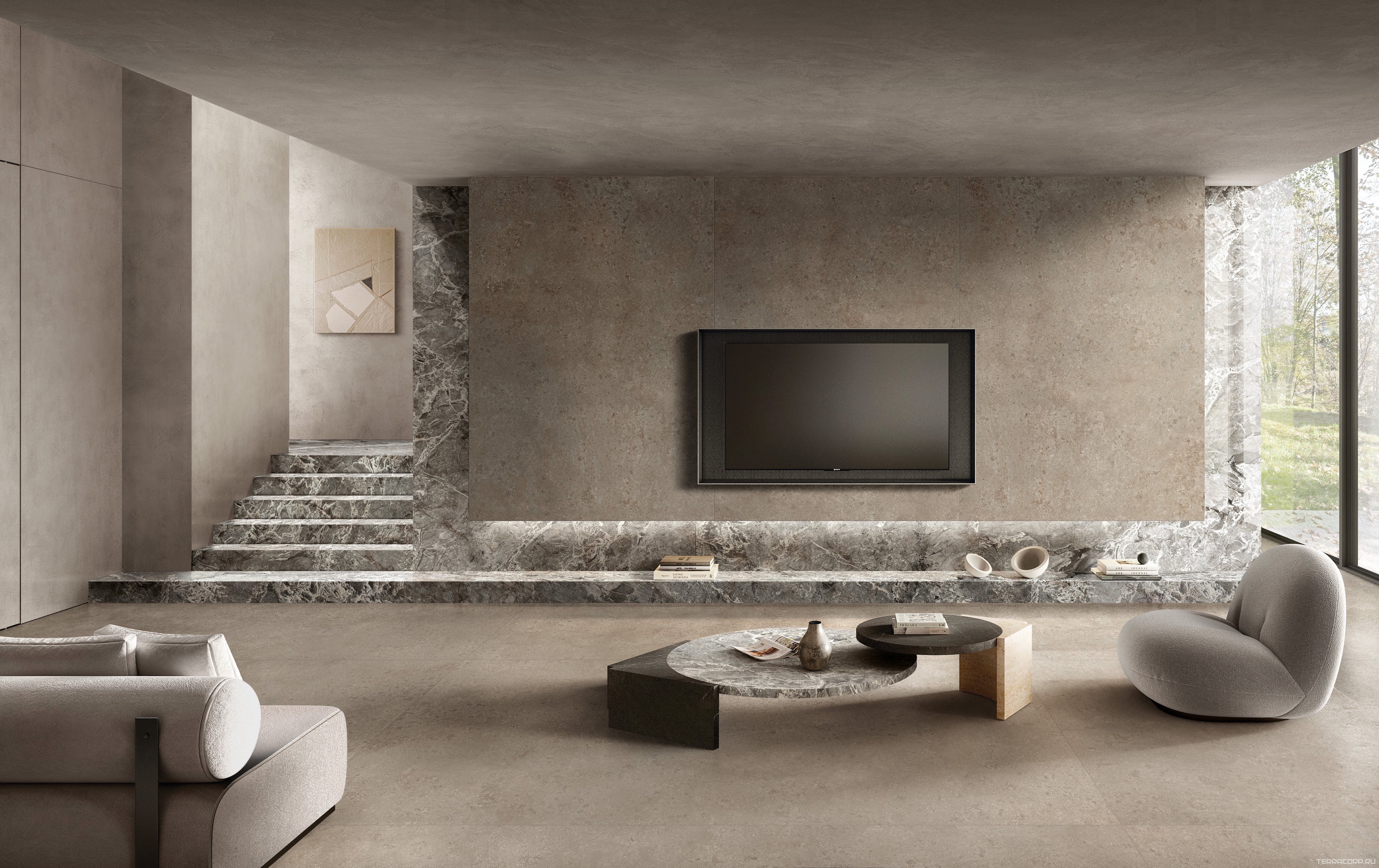 Керамогранит Florim Magnum Authentic Luxe Stone Jura Matte Silk 120x280 Серый, фото 1