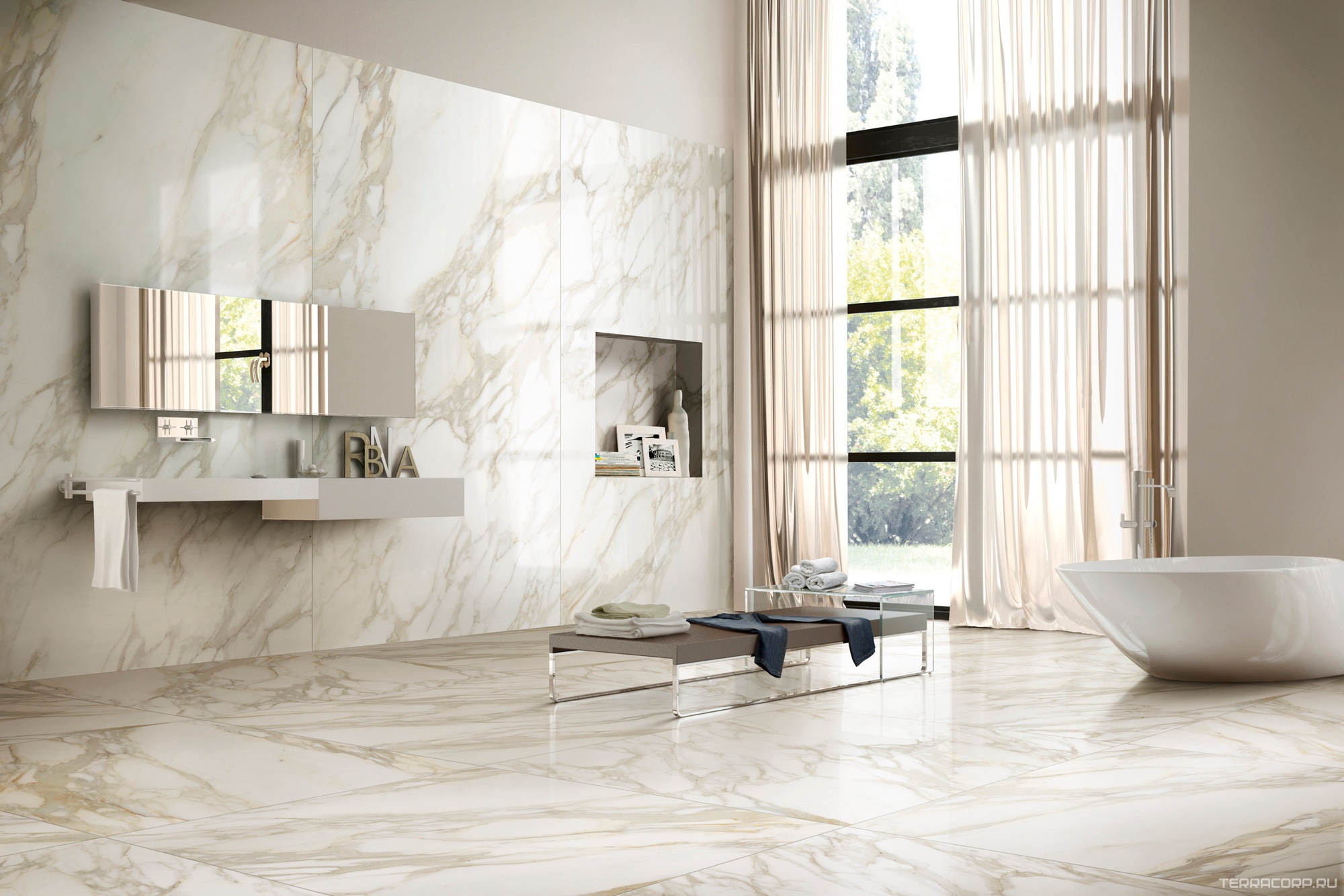 Керамогранит Florim Magnum Etoile De Rex Etoile Creme Glossy 120x280 Бежевый, фото 1