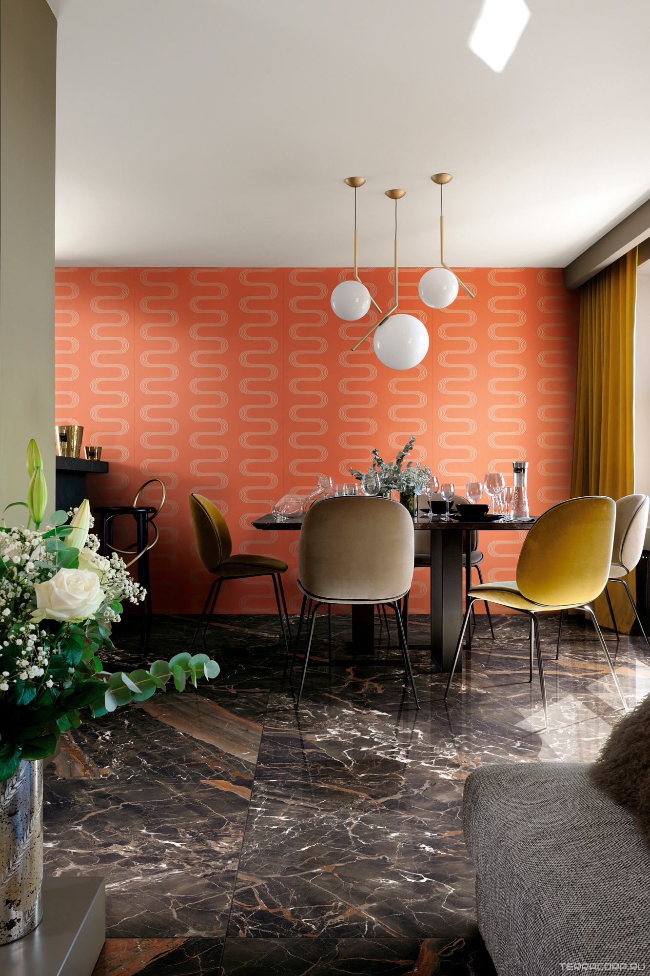 Керамогранит Florim Magnum Les Bijoux De Rex Ombre De Caravage Glossy 120x280 Комбинированный, фото 1