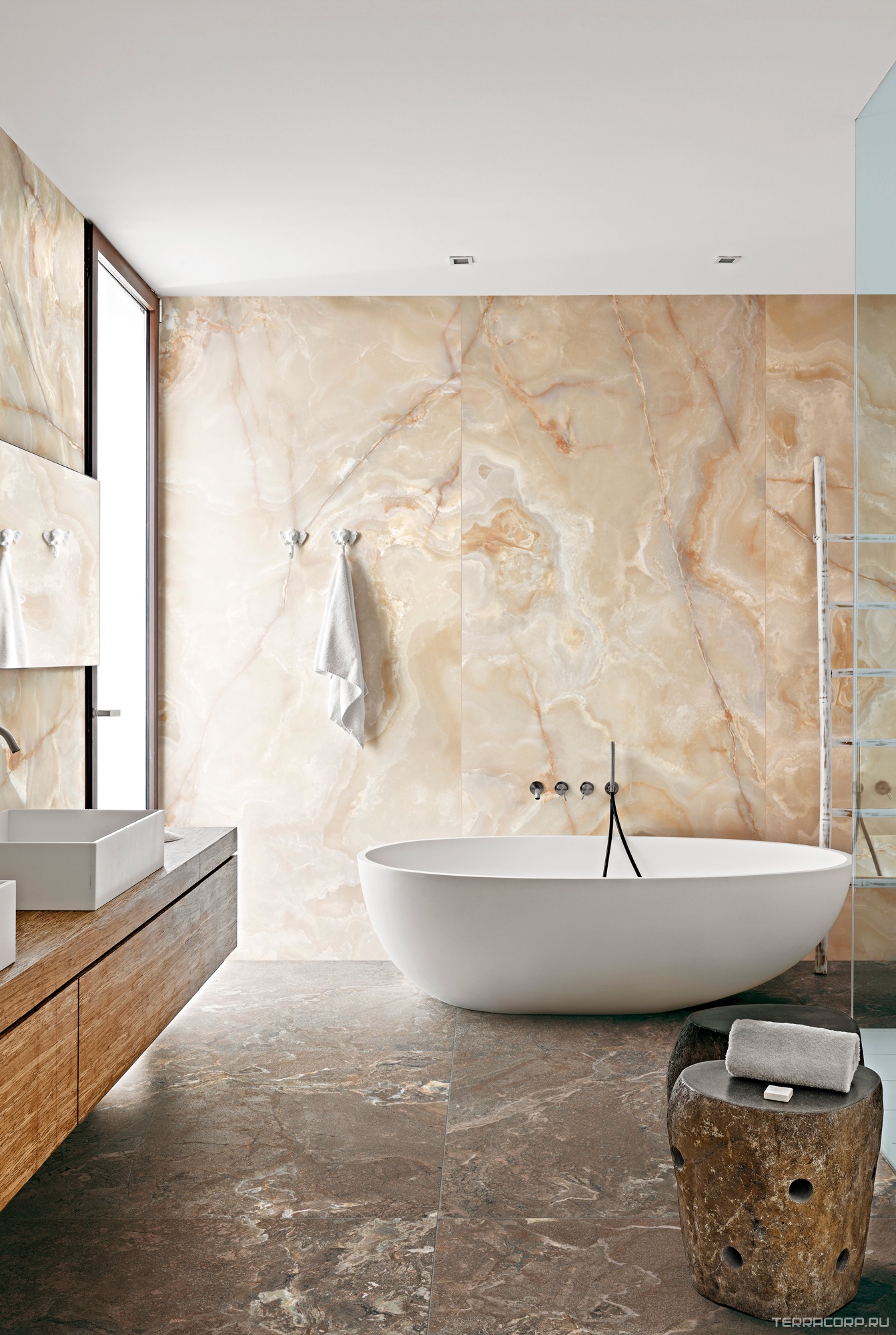 Керамогранит Florim Magnum Onyx&More Golden Onyx Glossy 120x280 Бежевый, фото 1