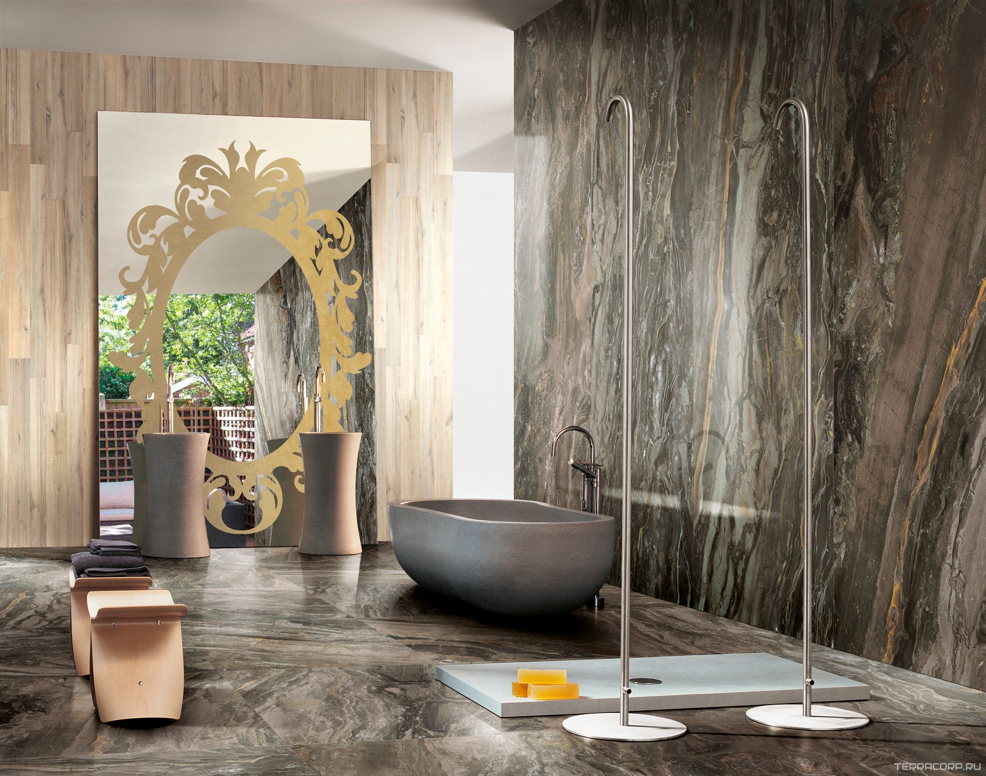 Керамогранит Florim Prexious of Rex Dream Arabesque Glossy 60x60 Серый, фото 1