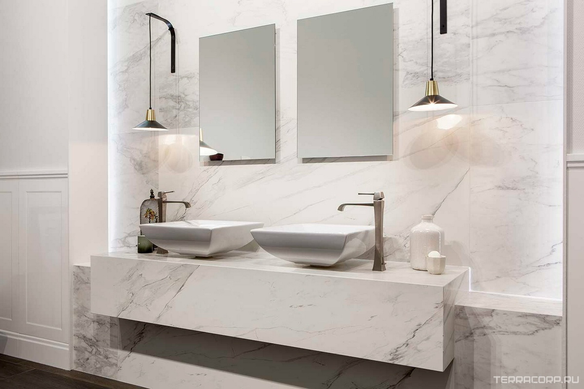Керамогранит Florim Stones & More 2.0 Stone Smooth Stone Calacatta 40x80 Белый