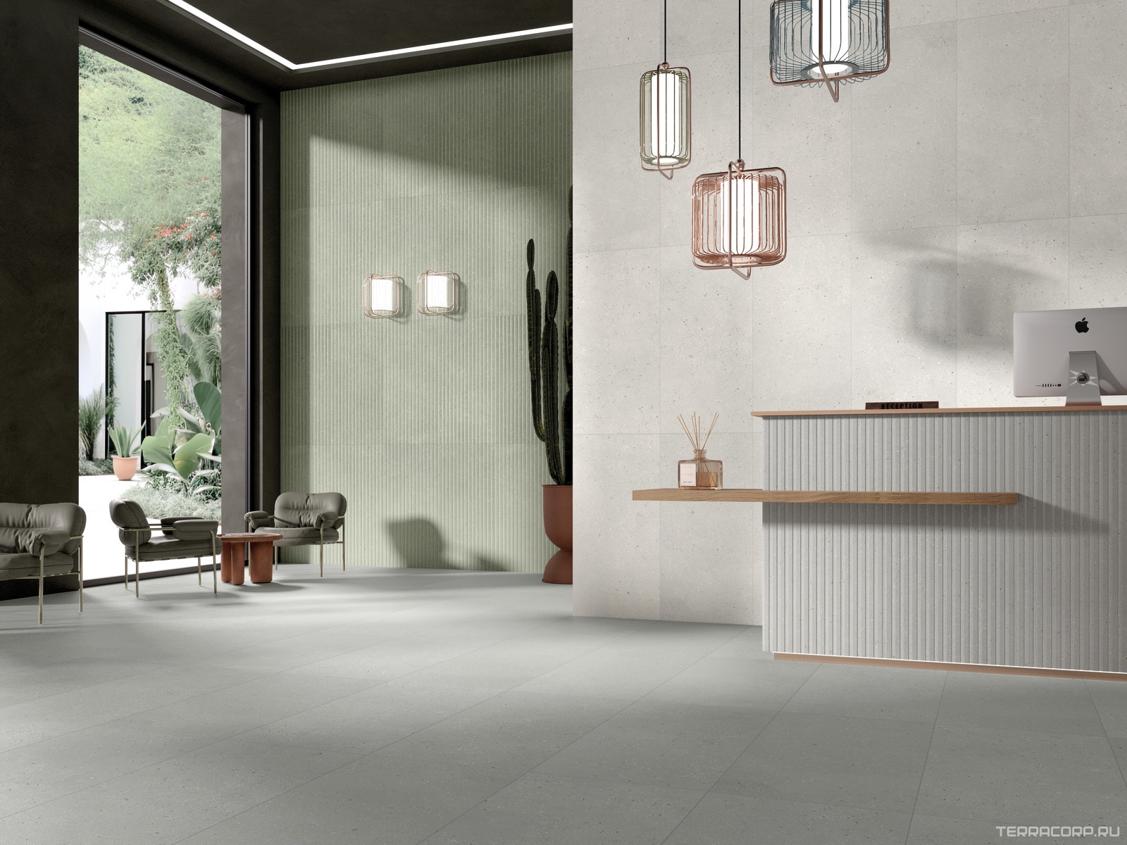 Керамогранит Dado Ceramica Geology Salvia Rigat-One 3 D 60x120 Серый, фото 1