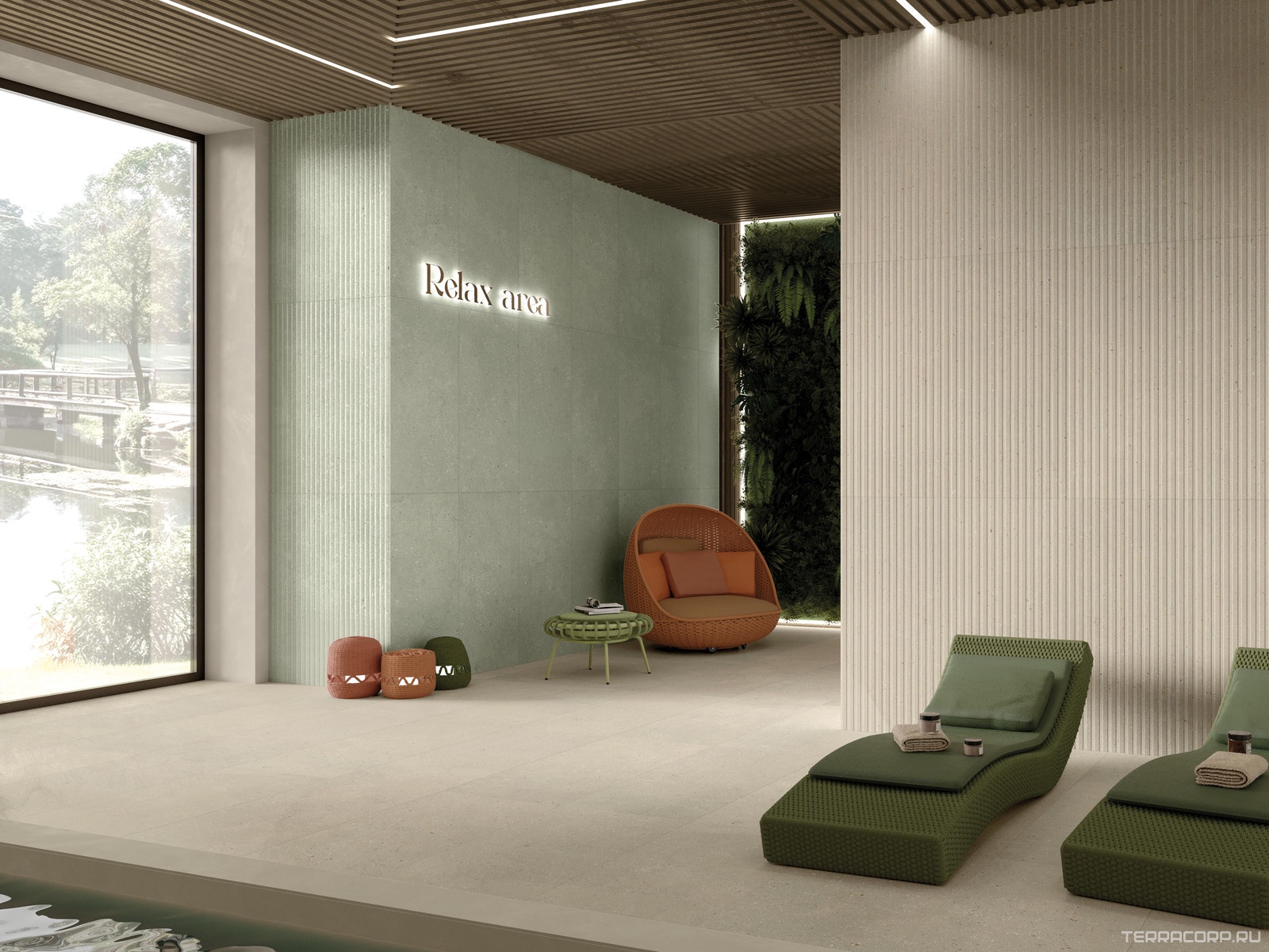 Керамогранит Dado Ceramica Geology Salvia Rigat-One 3 D 60x120 Серый, фото 2