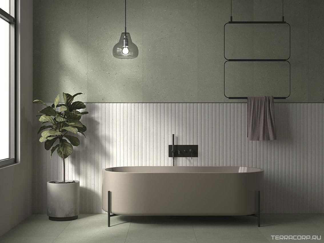 Керамогранит Dado Ceramica Geology Argilla Rigat-One 3 D 60x120 Серый, фото 3