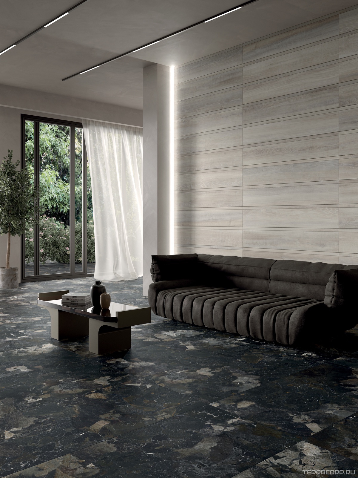 Керамогранит Dado Ceramica Argos Black 60x120 Черный, фото 4
