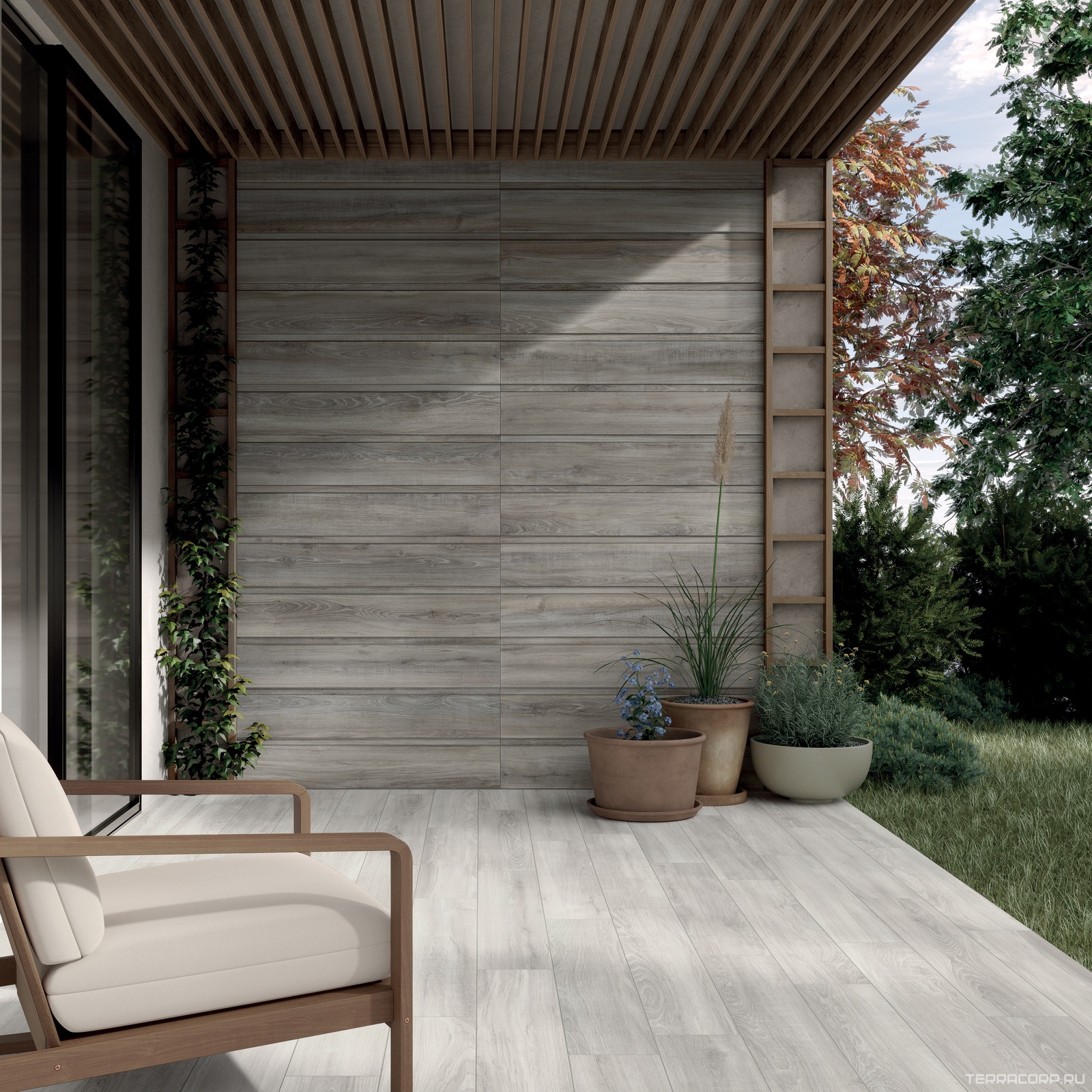Керамогранит Dado Ceramica Ikon Birch 20x122 Белый, фото 1