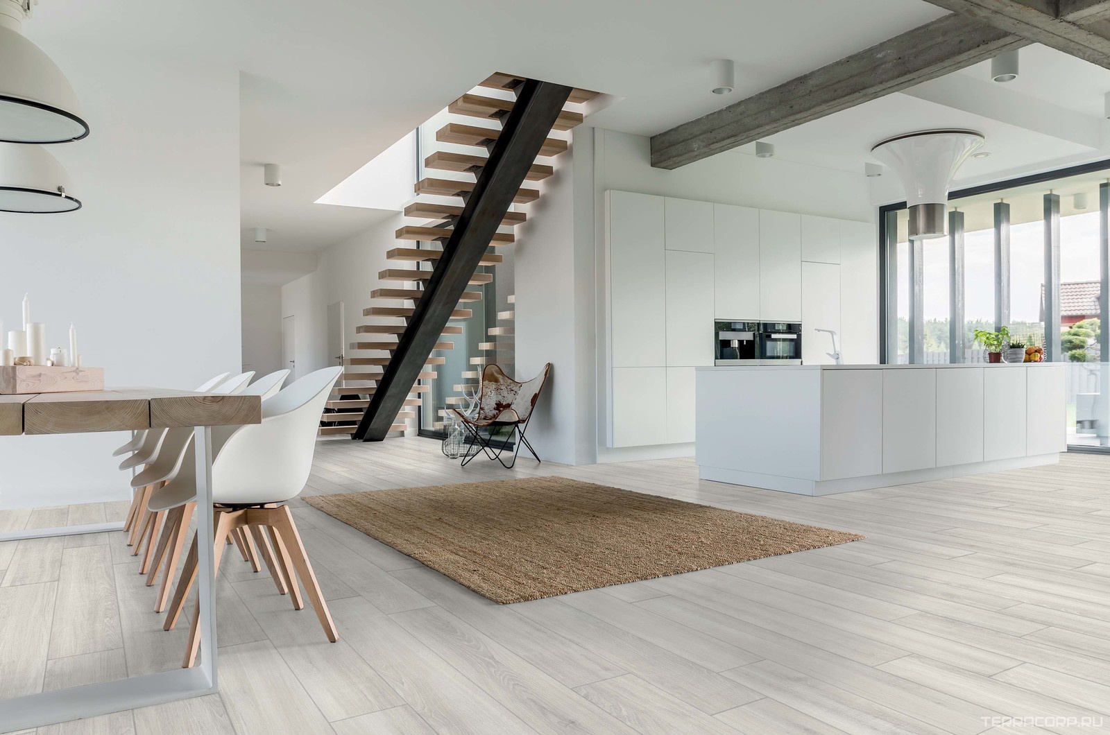 Керамогранит Dado Ceramica Ikon Birch 20x122 Белый, фото 2