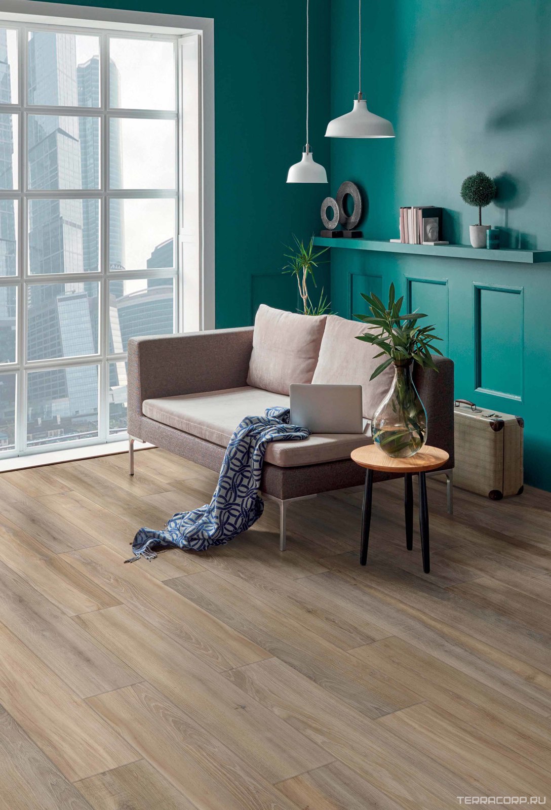 Керамогранит Dado Ceramica Ikon Walnut 20x122 Серо-коричневый, фото 1