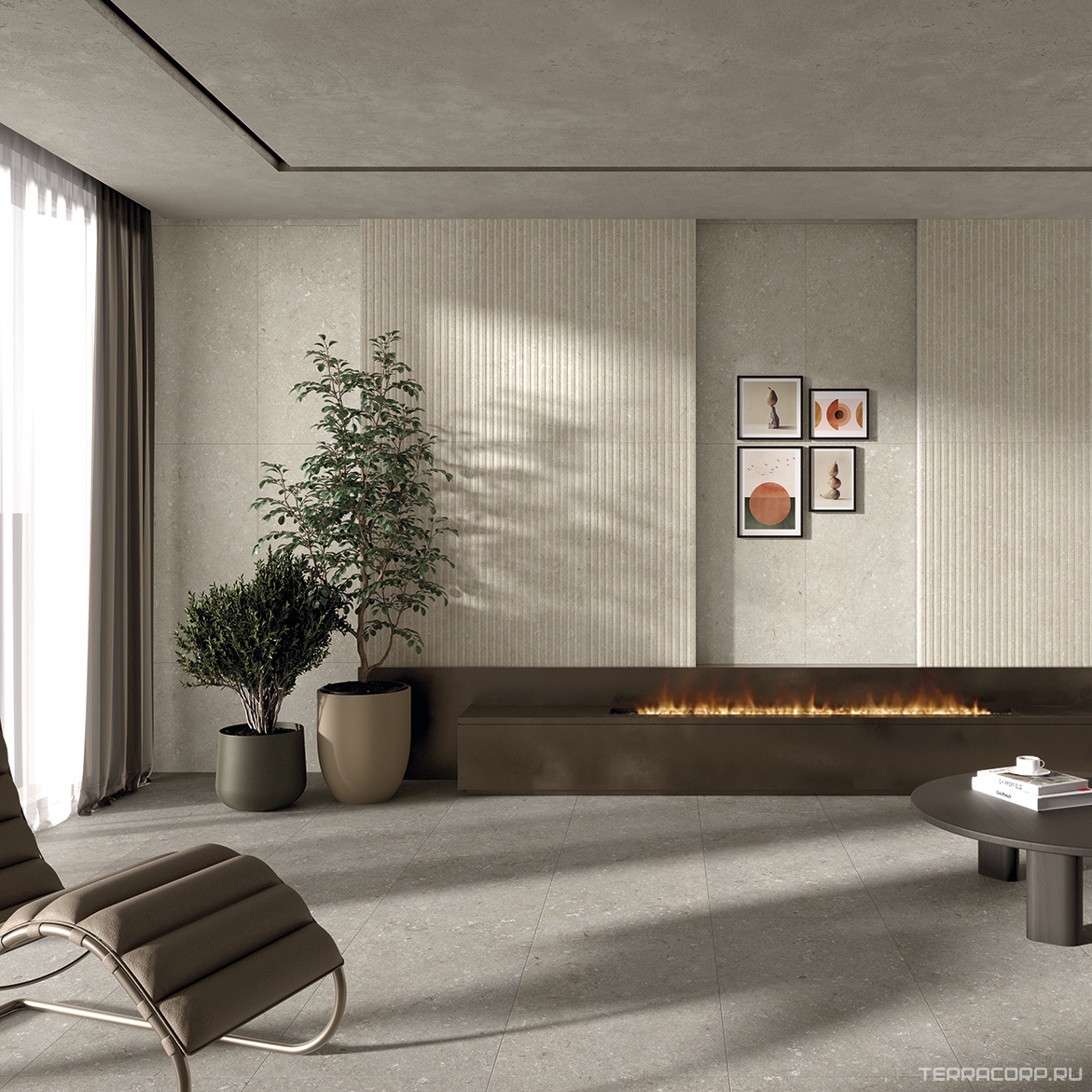 Керамогранит Dado Ceramica Shellstone Taupe 60x120 Бежевый, фото 1