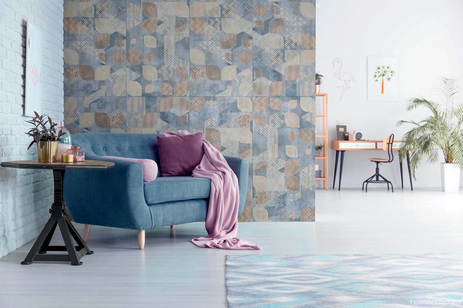 Керамогранит Dado Ceramica Wallpapers Geometric (mix 2) rett 60x120 Комбинированный, фото 2
