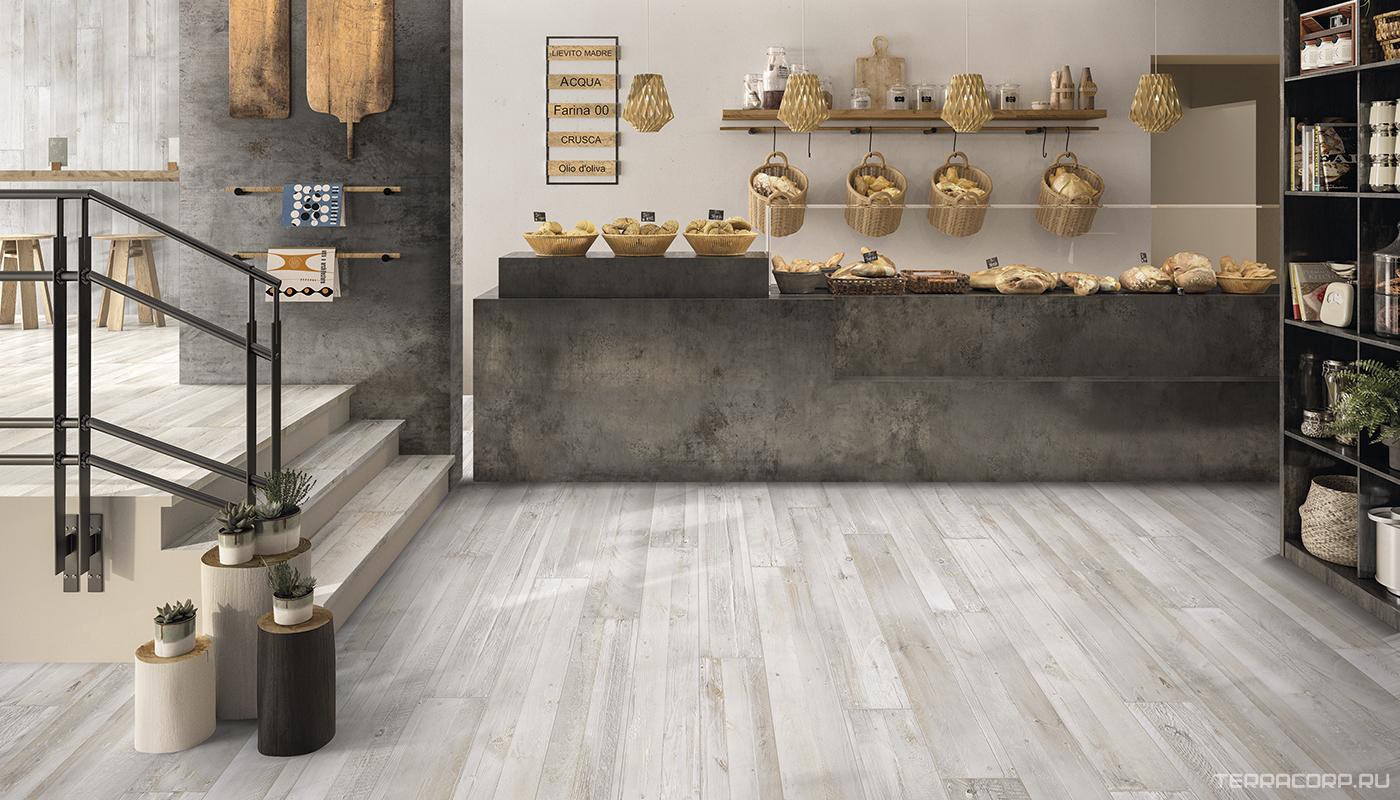 Керамогранит Emil Ceramica 20Twenty Pallets white nat Rett ZZ20x120 Серый, фото 1