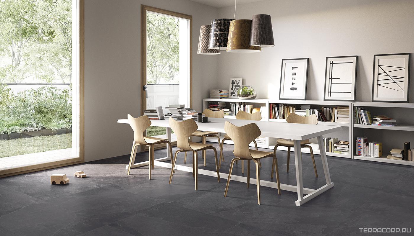 Керамогранит Emil Ceramica Nordika Dark nat.rett ZZ60x60 Коричневый, фото 1