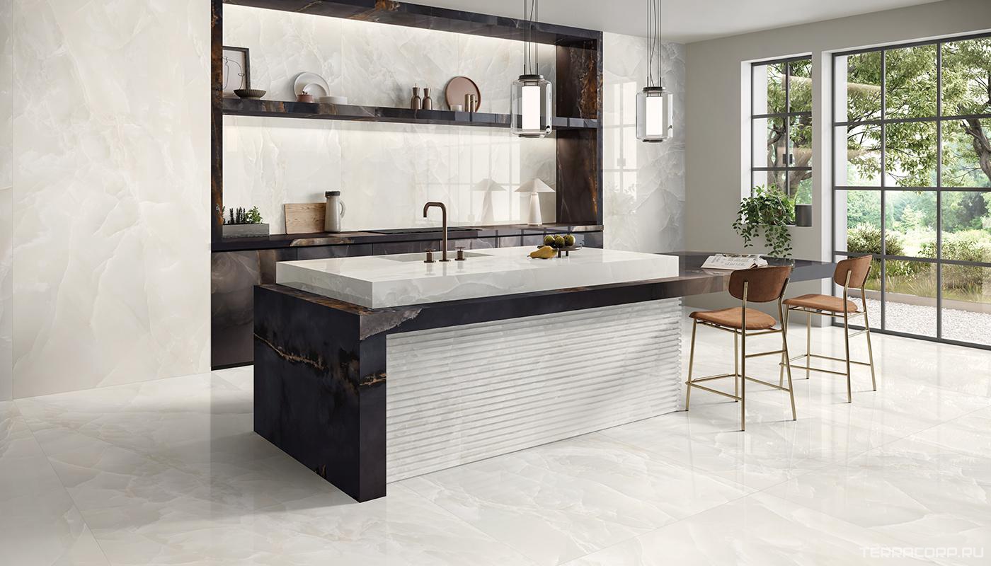 Керамогранит Emil Ceramica Tele Di Marmo Onyx Onyx Ivory Lap 6.5 mm 120x278 Бежевый, фото 2