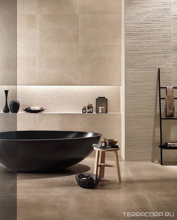 Керамическая плитка FAP Ceramiche Maku Nut RT 25x75 Бежевый, фото 1