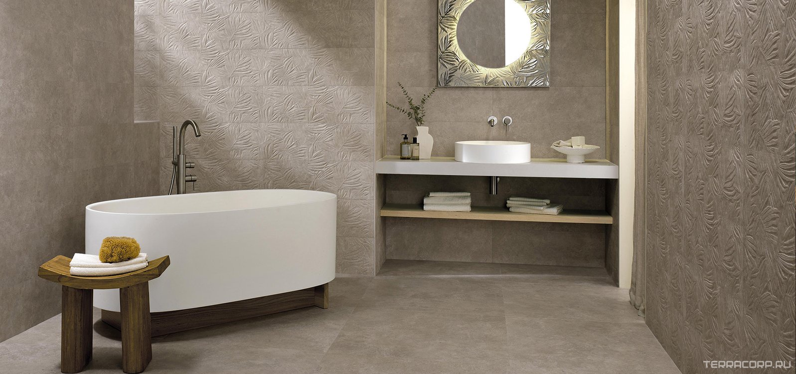 Керамическая плитка FAP Ceramiche Nobu Litia Grey 50x120 Серый, фото 1