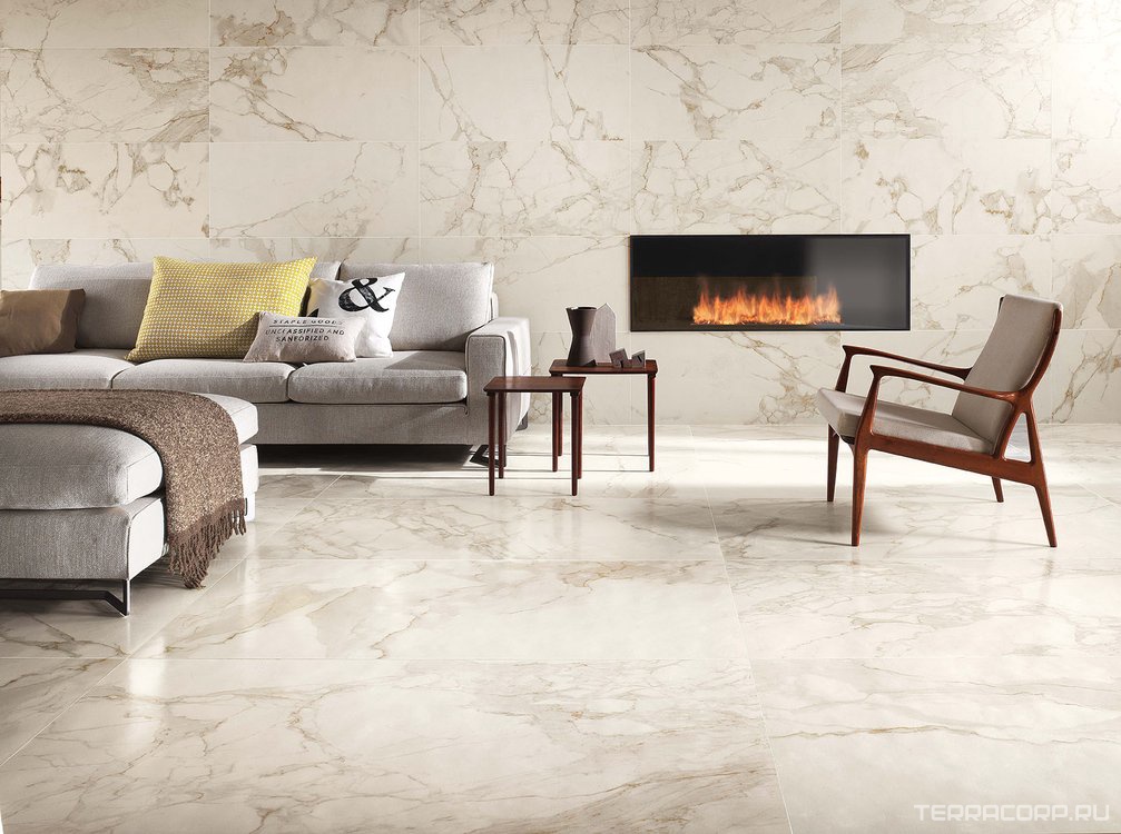 Керамическая плитка FAP Ceramiche Roma Calacatta Matt I 50x120 Белый, фото 1
