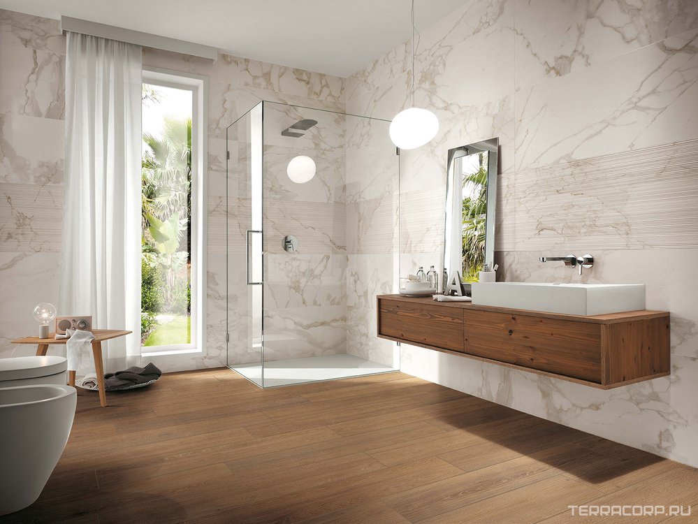 Керамическая плитка FAP Ceramiche Roma Calacatta Matt I 50x120 Белый, фото 2