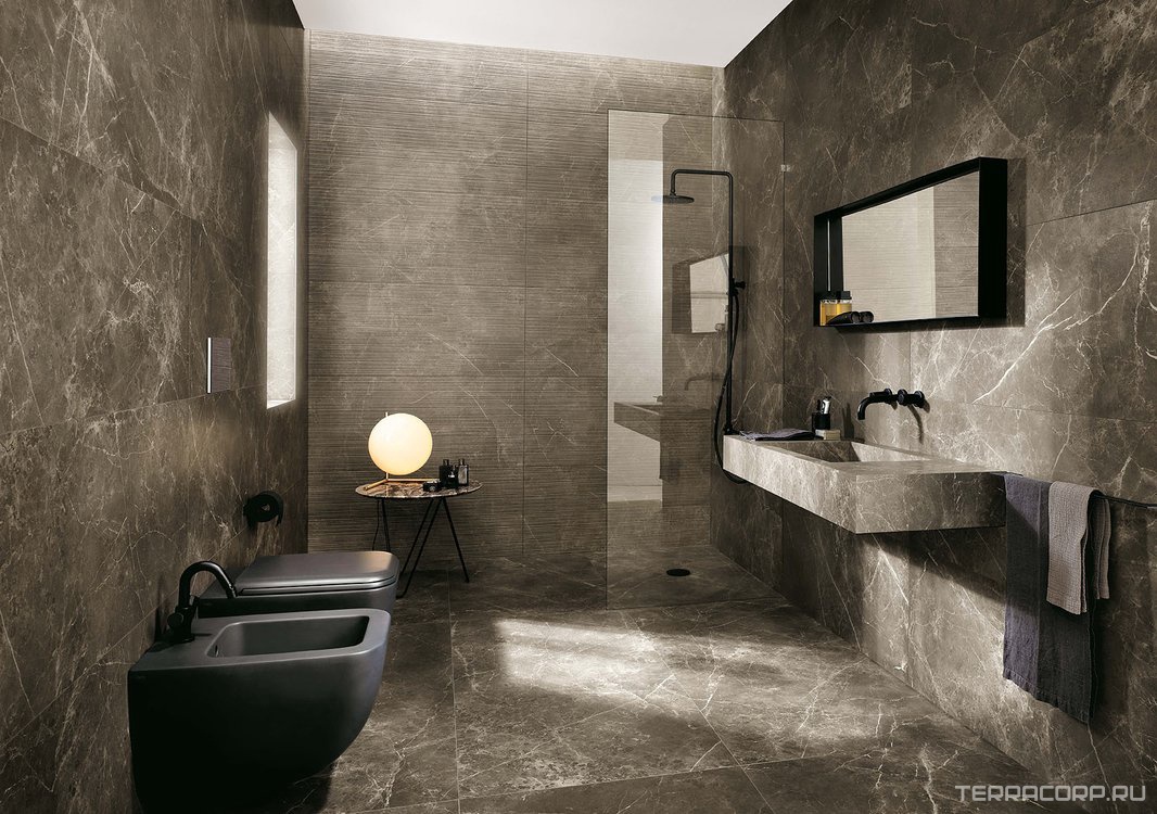 Керамическая плитка FAP Ceramiche Roma Imperiale 25x75 Коричневый, фото 1