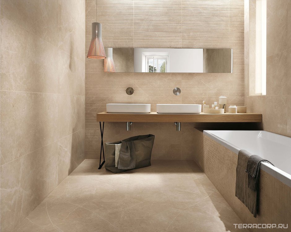 Керамическая плитка FAP Ceramiche Roma Pietra RT 50x120 Бежевый, фото 1