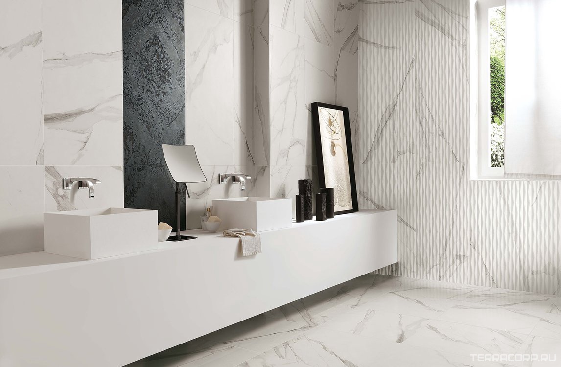 Керамическая плитка FAP Ceramiche Roma Statuario I25x75 Белый, фото 3