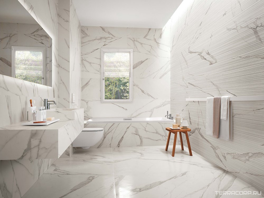 Керамическая плитка FAP Ceramiche Roma Filo Statuario I25x75 Белый, фото 1