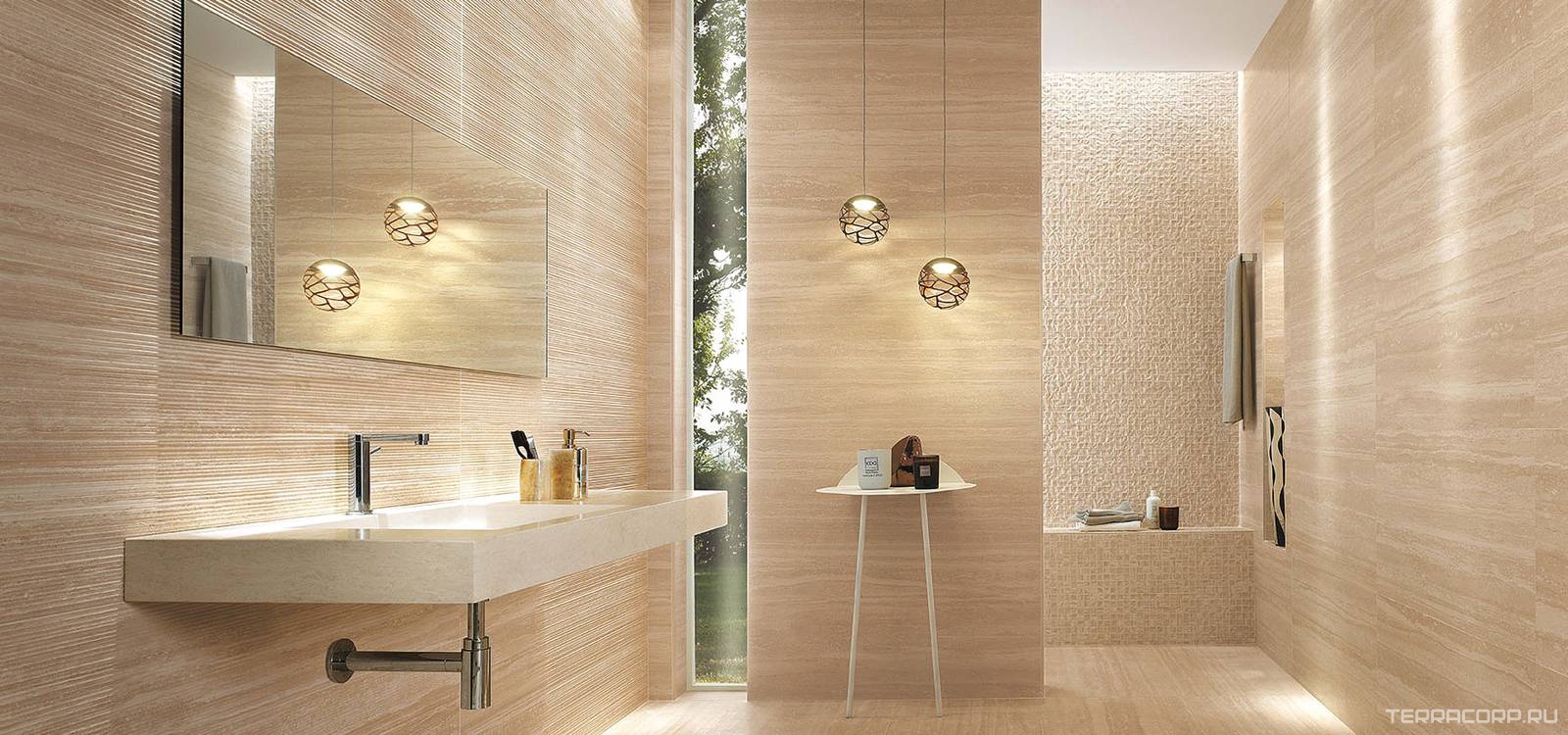 Керамическая плитка FAP Ceramiche Roma Travertino 25x75 Бежевый, фото 1