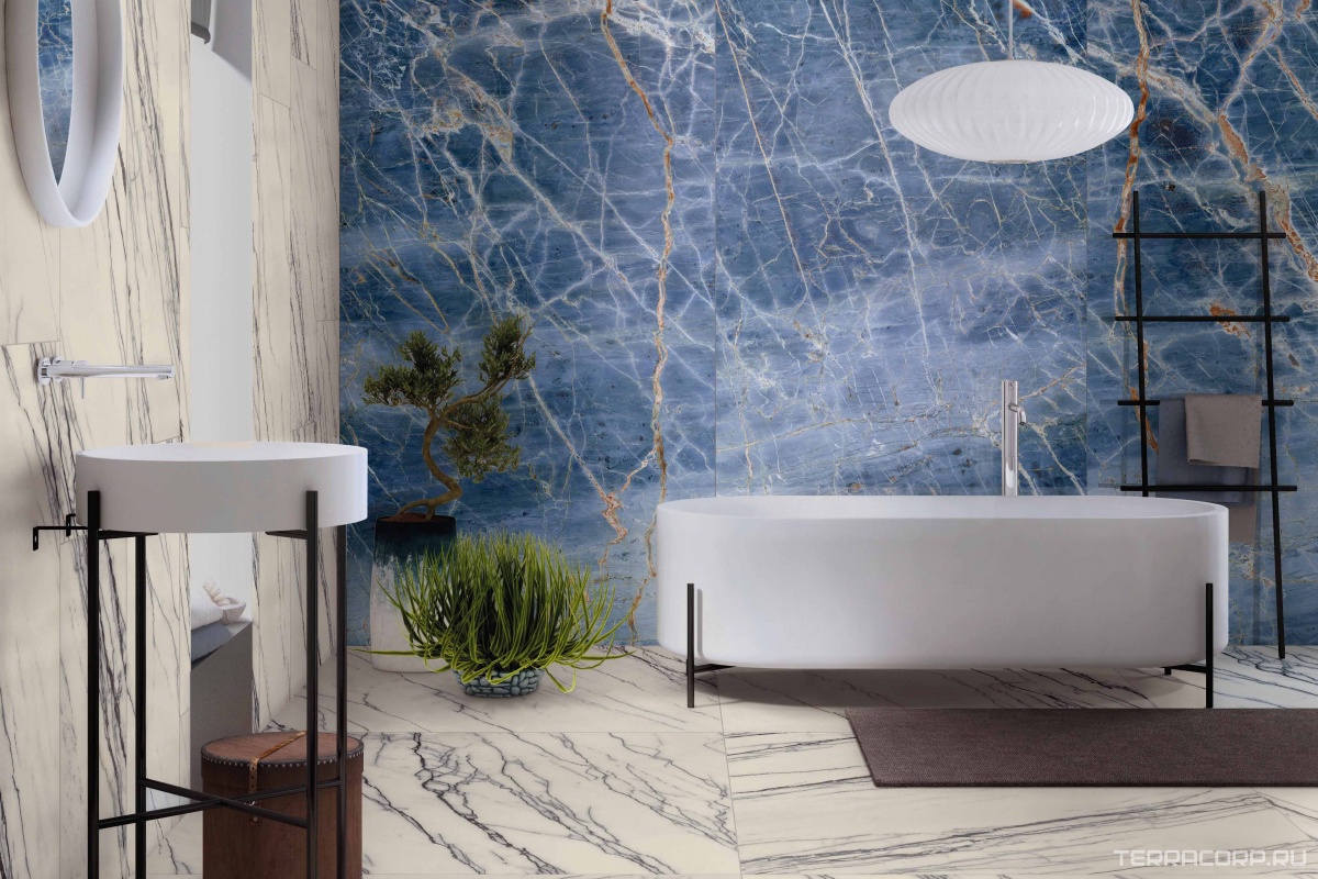 Керамогранит Gardenia Orchidea La Marmoteca Pearl Deluxe Lux 120x280 Белый, фото 2