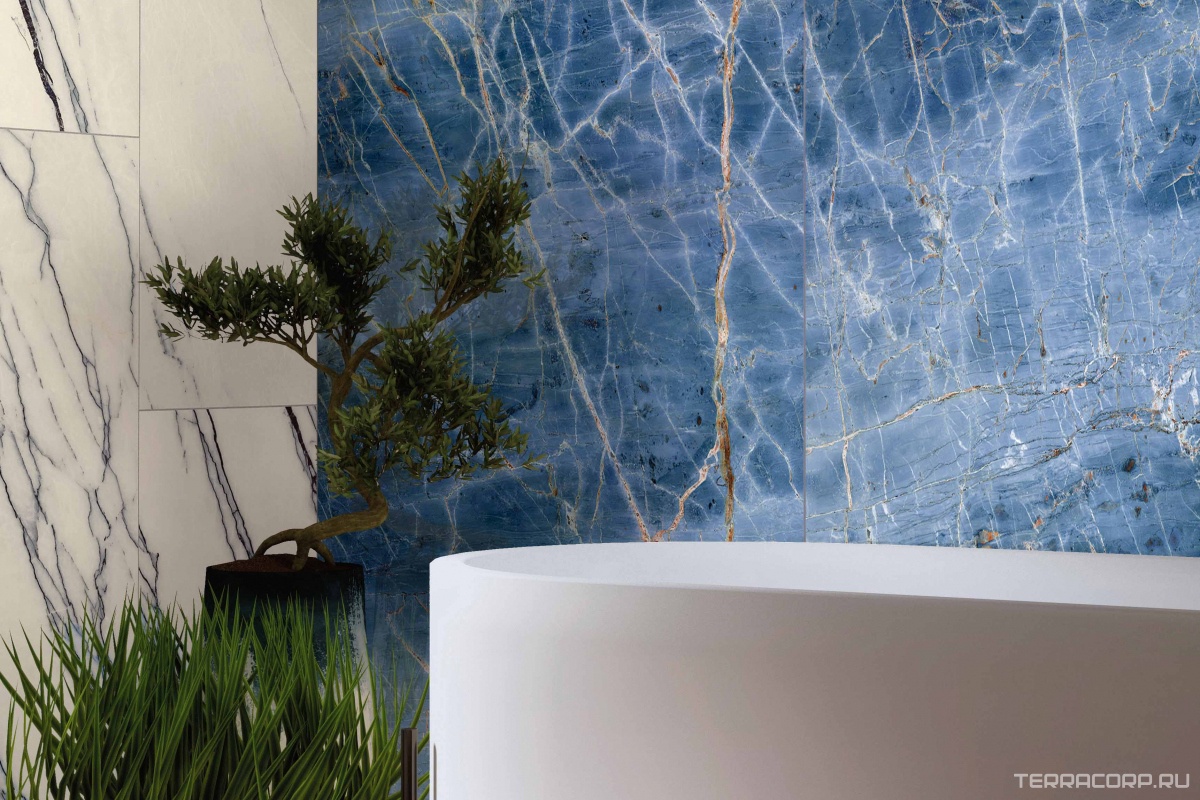 Керамогранит Gardenia Orchidea La Marmoteca Pearl Deluxe Lux 120x280 Белый, фото 3