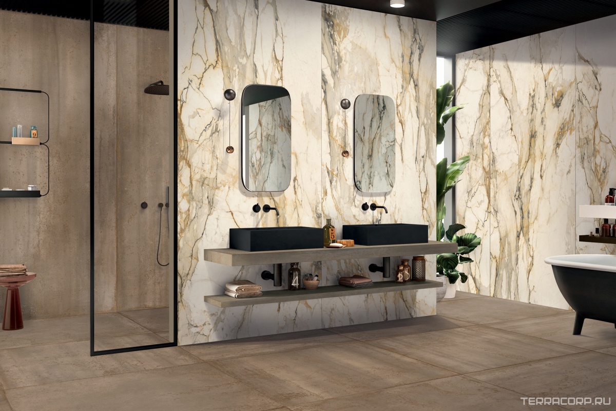 Керамогранит Gardenia Orchidea OXIDE Oxide Brass 120x280 Коричневый, фото 4