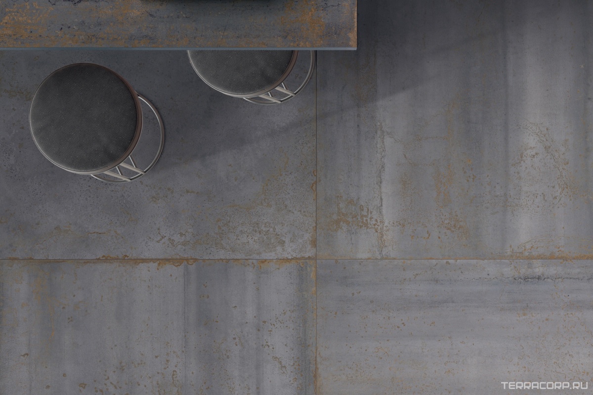 Керамогранит Gardenia Orchidea OXIDE Oxide Steel KL 120x120 Серый, фото 1