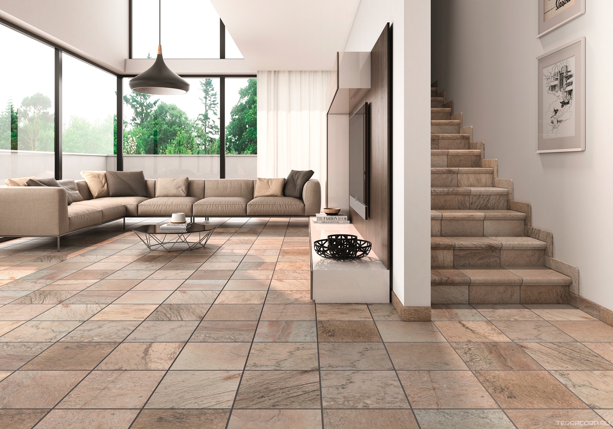 Ступени Gres de Aragon Itaca Peldano 30 Mix 29,3x33 Коричневый, фото 1