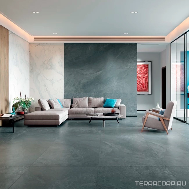 Керамогранит Kalesinterflex Marbles Calacatta 2.0 5.5 mm KL 100x300 Белый, фото 1
