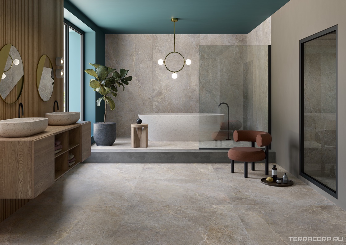 Керамогранит Lea Ceramiche Anthology Slimtech Anthology 03 Earth Nat 120x278 Серый, фото 2