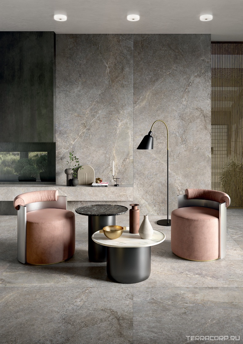 Керамогранит Lea Ceramiche Anthology Slimtech Anthology 03 Earth Nat 120x278 Серый, фото 1