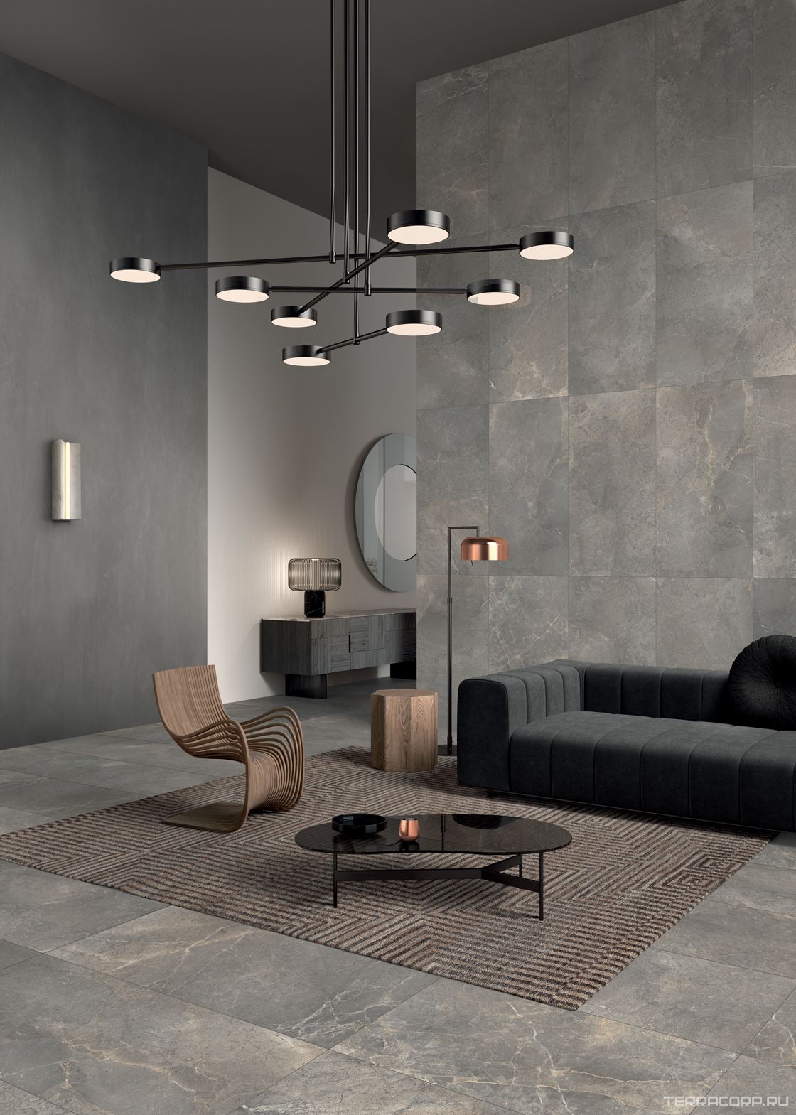 Керамогранит Lea Ceramiche Anthology 03 Earth Natural 60x120 Серый, фото 1