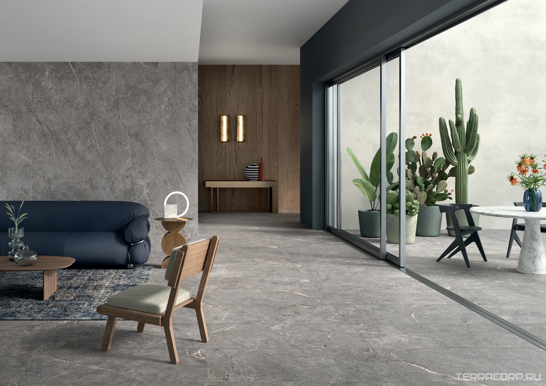 Керамогранит Lea Ceramiche Anthology 04 Gray Natural 60x120 Серый, фото 2