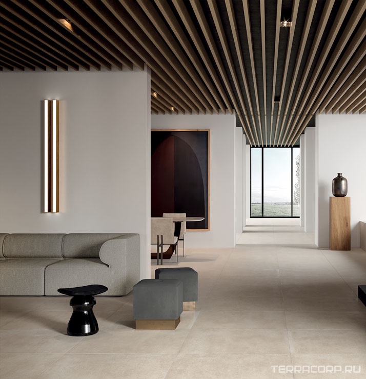 Керамогранит Lea Ceramiche Concreto Extra light Nat 60x60 Бежевый, фото 2