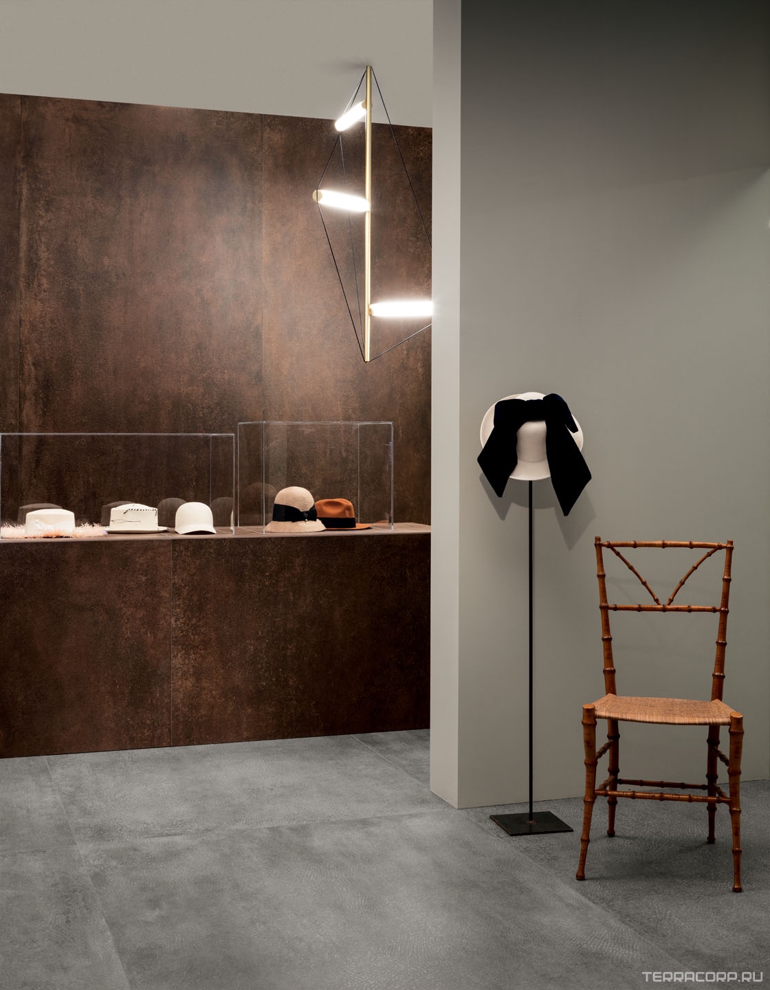 Керамогранит Lea Ceramiche Concreto Rust ZZ120x260 Коричневый, фото 1
