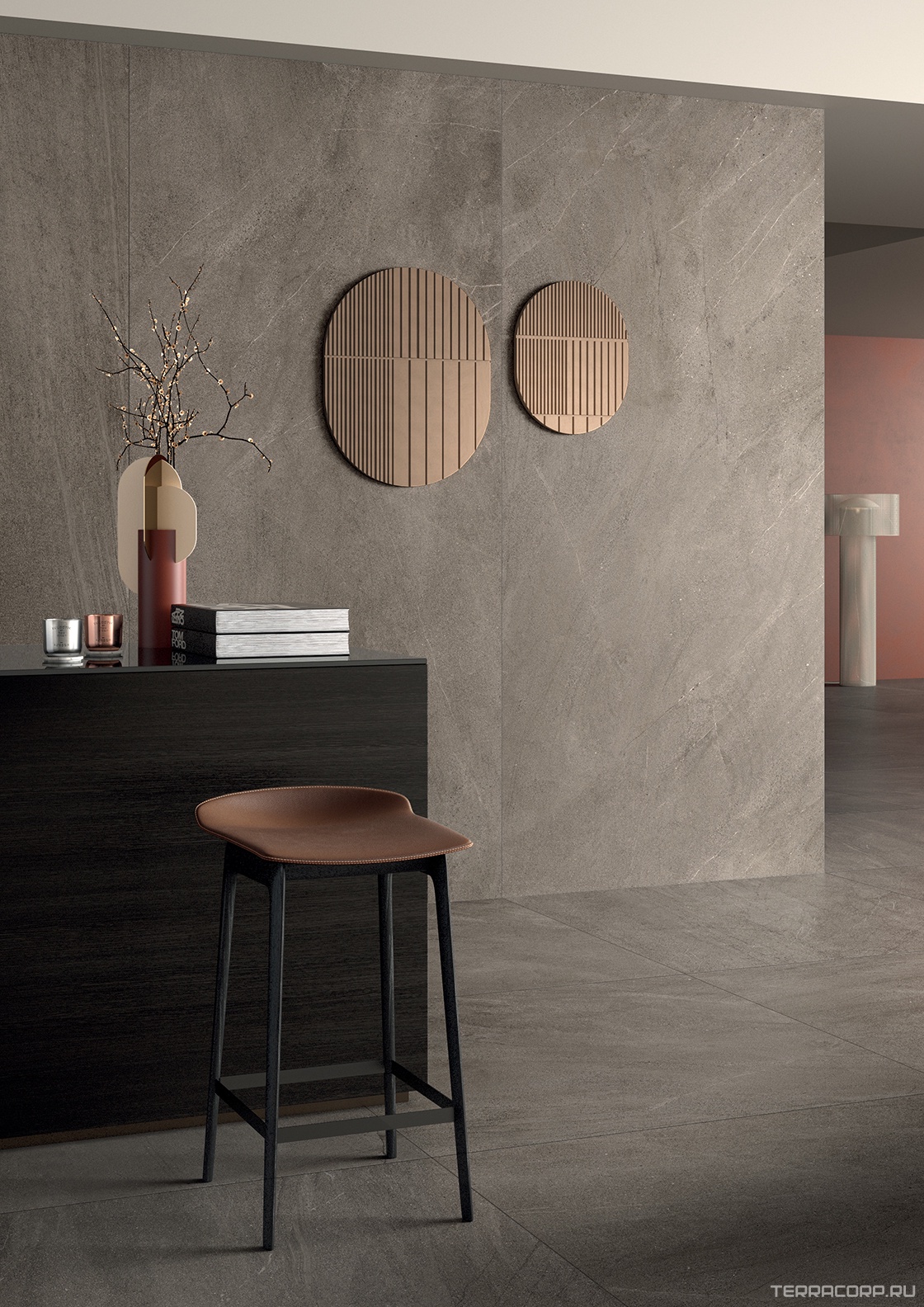 Керамогранит Lea Ceramiche Nextone Next Taupe ZZ120x260 Серый, фото 2