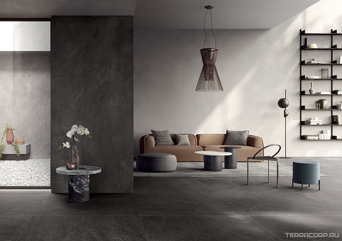 Керамогранит Lea Ceramiche Nextone Next Dark ZZ120x260 Черный, фото 2