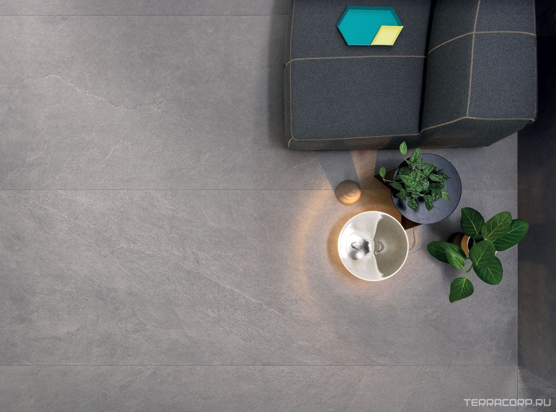 Керамогранит Lea Ceramiche Waterfall Slimtech Silver Flow Nat 5plus 100x300 Серый, фото 3