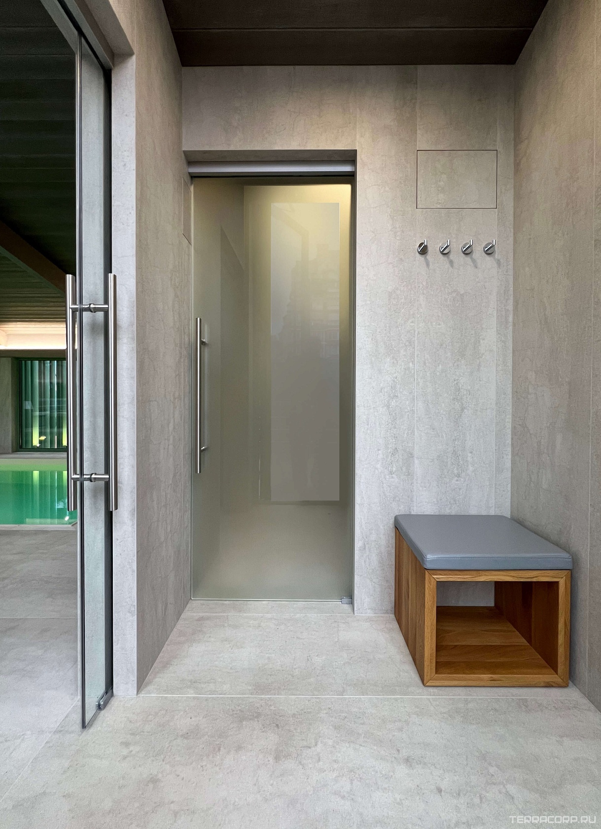 Керамогранит Laminam Rus I Naturali Pietre Pietra Di Savoia Perla Bocciardato 3,5 mm 100x300 Белый, фото 3